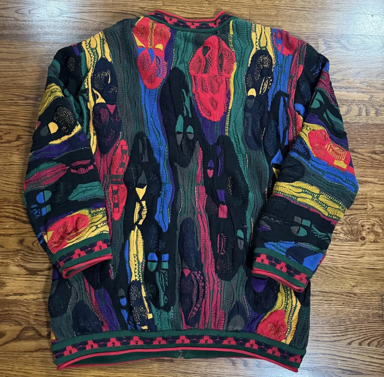Vintage Coogi Full Zipper Sweater (Size XLT) — RootsBK